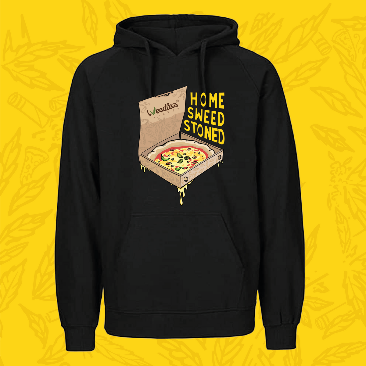 Weedlez Home Sweed Stoned Hoodie – Pizza-Style