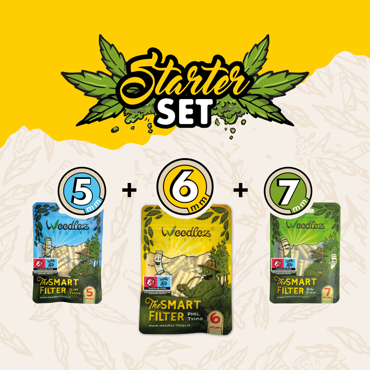Starter Set - Probier alle drei Größen